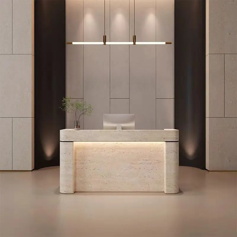 Office Furniture Factory Shop - Modern Sade Moda Fonksiyonel Resepsiyon Masası