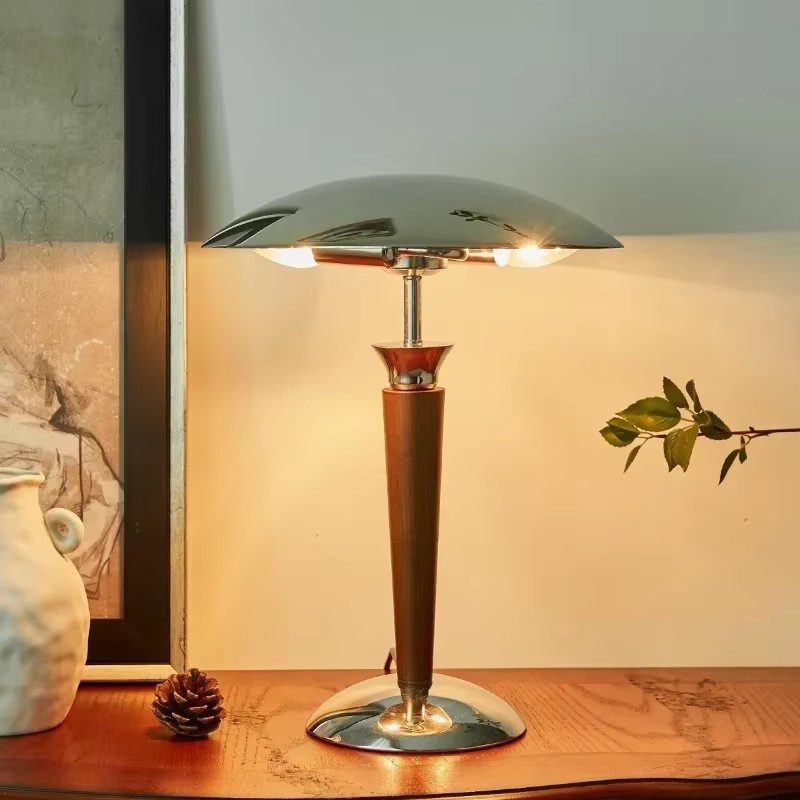 Floor Lamp Arched - Masif Ahşap Antika Led Zemin Lambası