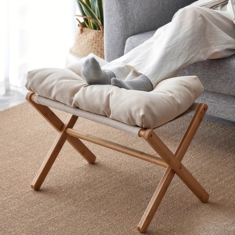 Office Furniture And Design - Yumuşak Koltuklu Bambu Katlanabilir Pedal -