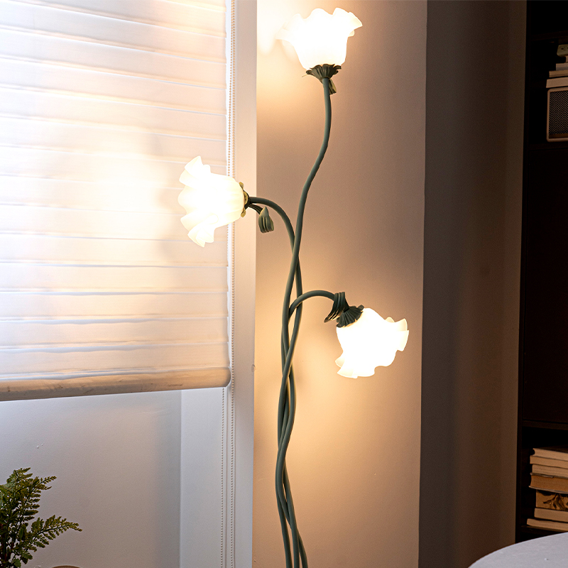 Floor Lamp Arched - Çiçek zemin lambası, E26 zarif 3