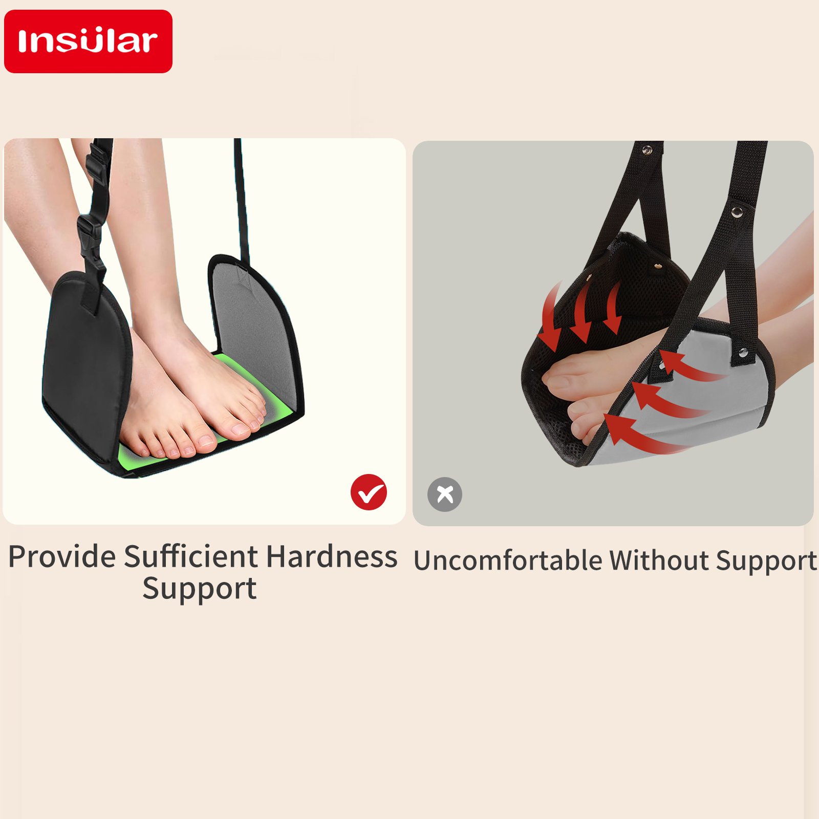 Çocuklar İçin Seyahat Ayak Ask - Office Footrest Cushion incelemesi ve fiyatı