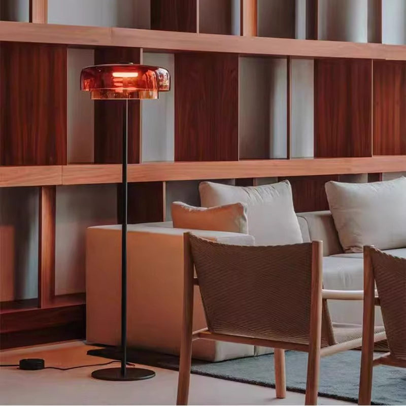 İskandinav Lüks Cam Turuncu Ye - Floor Lamp Arched incelemesi ve fiyatı